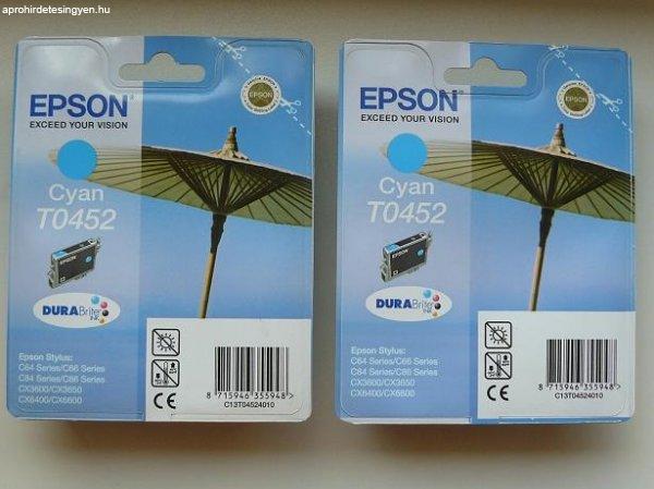 Epson T0452 kék ; T04524010 ; eredeti tintapatron  =