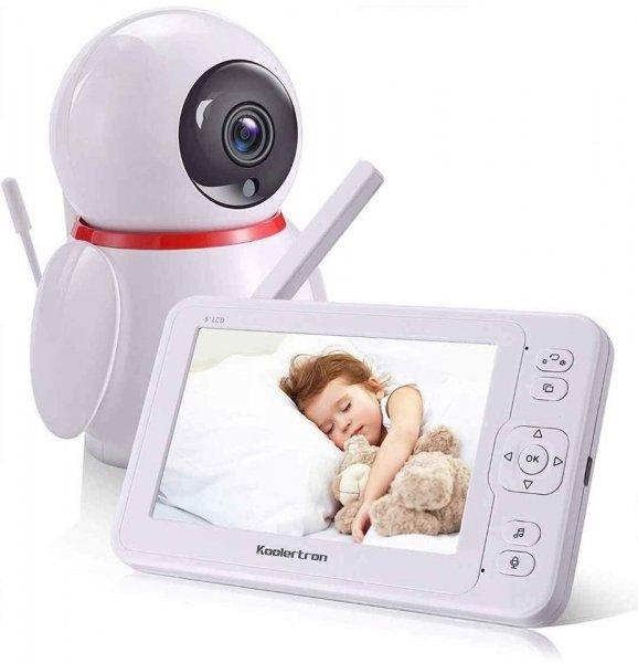 Babafigyelő kamerával 5 hüvelykes videó babaőrző 1080p
