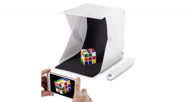 Photo Box - Összecsukható mini fotóstúdió, hordozható