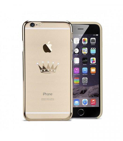 Astrum MC310 keretes korona mintás, Swarovski köves Apple iPhone 6 Plus / 6S
Plus hátlapvédő arany