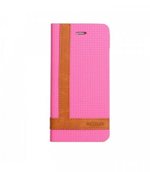 Astrum MC600 TEE PRO mágneszáras Samsung G925F Galaxy S6 EDGE könyvtok
pink-barna