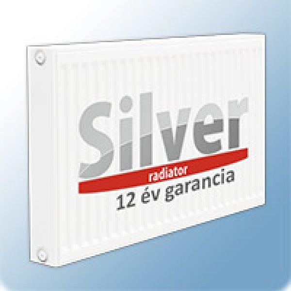 Silver 11k 600x600 mm acéllemez lapradiátor ajándék egységcsomaggal (EK)
