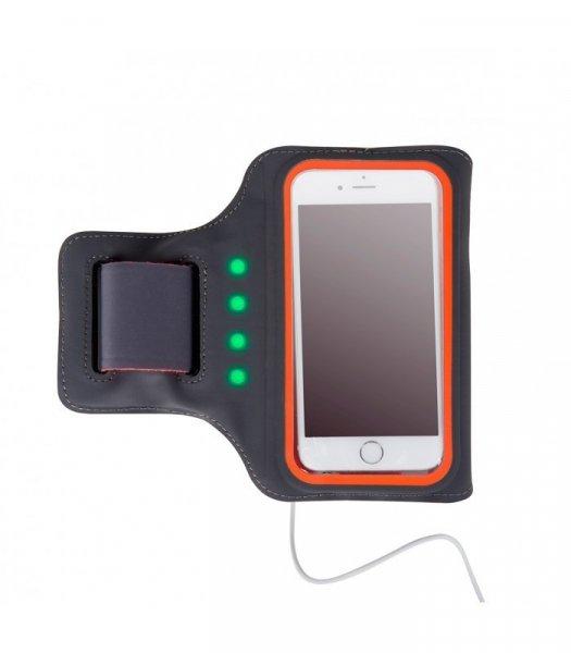 Astrum AB550 narancs vízálló sport telefontartó felkarra, önműködő LED
világítással, 5,5"-ig
