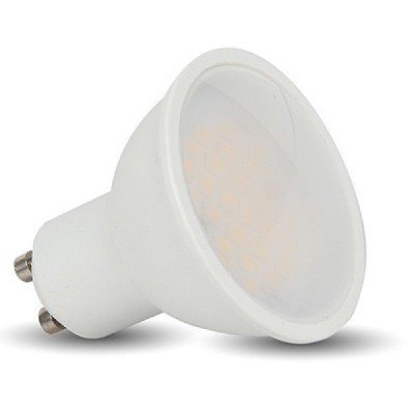 LED spot égő GU10 5W HidegFehér/6000K 420 lumen 120° tej búra 3 év
garancia