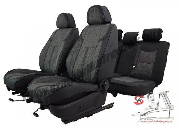 Peugeot 807 Zeus Méretezett Üléshuzat Bőr/Szövet -szürke/Fekete- Komplett
Garnitúra