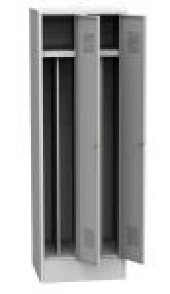 K2470/ VM 2-ajtós öltözőszekrény, lábazattal, belső elválasztó fallal
(40 cm-es rekeszek, SAS_42_T)
