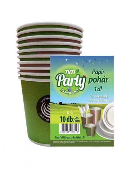 Party Pohár /papír/ 100 ml 10 db -os