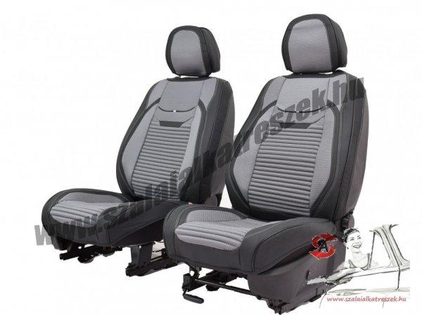 Audi 100 Juno Bőr/Szövet Méretezett Üléshuzat -Szürke- 2 Első Ülésre