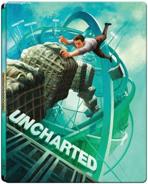 Uncharted (UHD+BD) - limitált, fémdobozos változat (steelbook) - Blu-ray