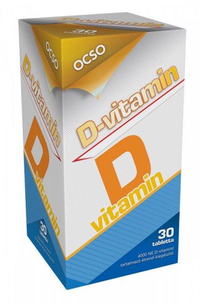 OCSO D vitamin tabletta 30 db