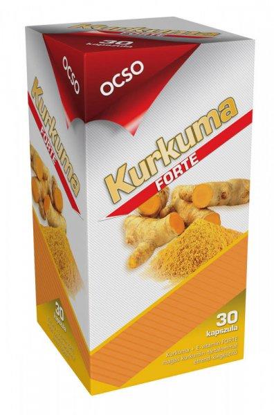 OCSO Kurkuma + E-vitamin Forte kapszula 30 db