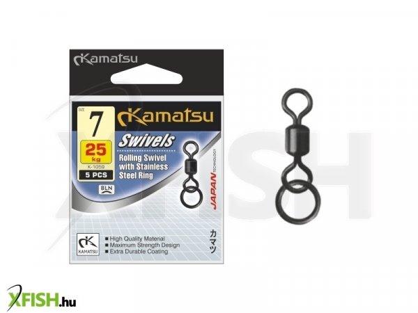Kamatsu Swivel With Stainless Steel Ring K1059 Karikás Forgó 7-es 25Kg
5db/csomag