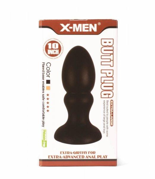 X-MEN 10" Huge Butt Plug Black 1
