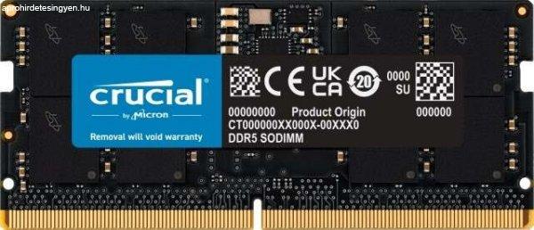 Crucial DDR5 16GB (1x16GB) 5200MHz CL42 1.1V Notebook memória