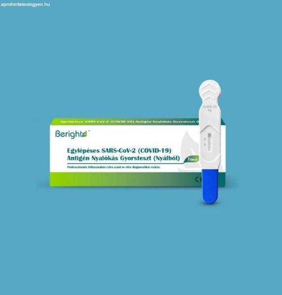 ALLTEST Beright COVID-19 antigén, nyalókás, egylépéses gyorsteszt – 1 db
tesztkészlet (nyálból - nyalókás)