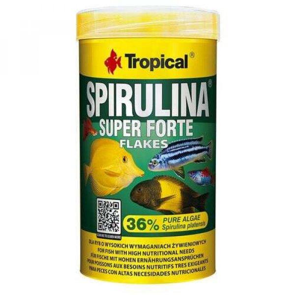 TROPICAL Super Spirulina Forte 1000ml/200g növényi haltáp spirulinával