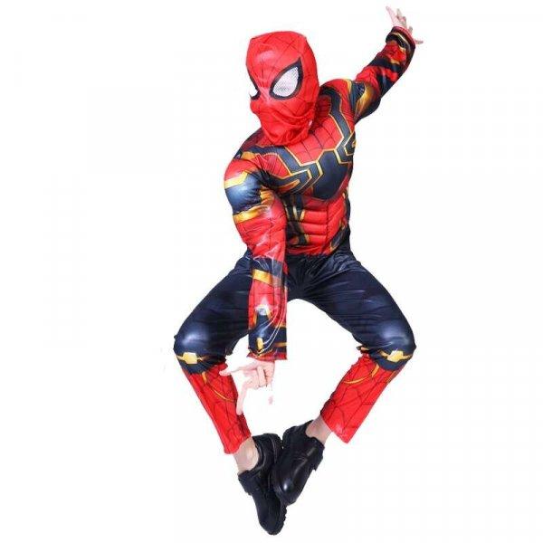 IdeallStore® Iron Spiderman jelmezkészlet, New Era, piros, 7-9 éves, kesztyű
lemezekkel és LED maszk