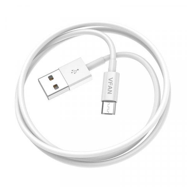 USB és Micro USB kábel Vipfan X03, 3A, 1m (fehér)