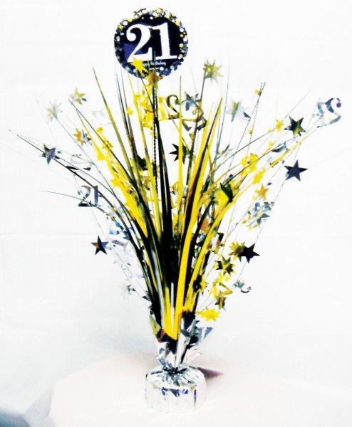 Happy Birthday Gold 21 asztaldísz 45,7 cm