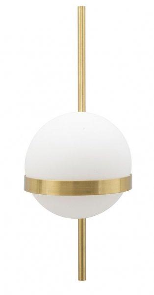 Fali lámpa 40 cm, arany, fehér - BULLE - Butopêa