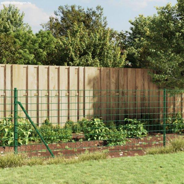 Zöld dróthálós kerítés illesztőperemmel 1,1x10 m