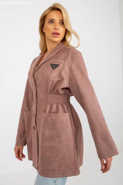 Női kabát 12819 régi rózsaszín kabát modell stílusában
