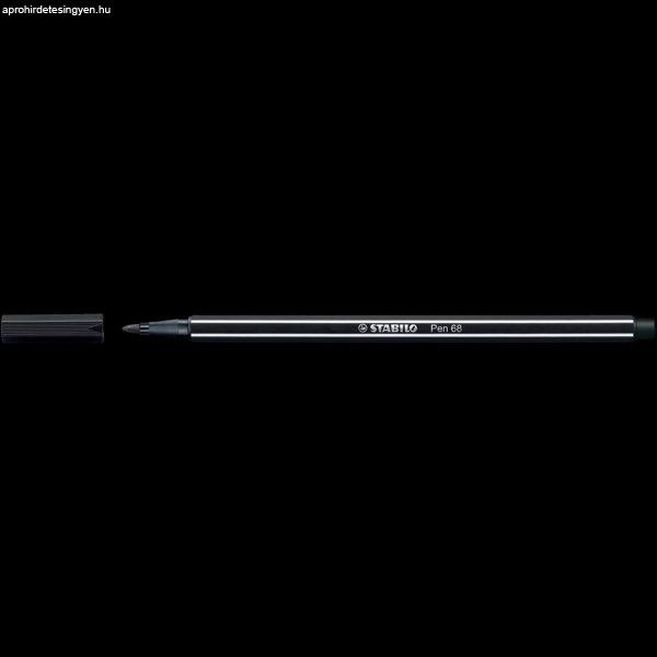 Rostirón, filctoll 1mm, M STABILO Pen 68 fekete 