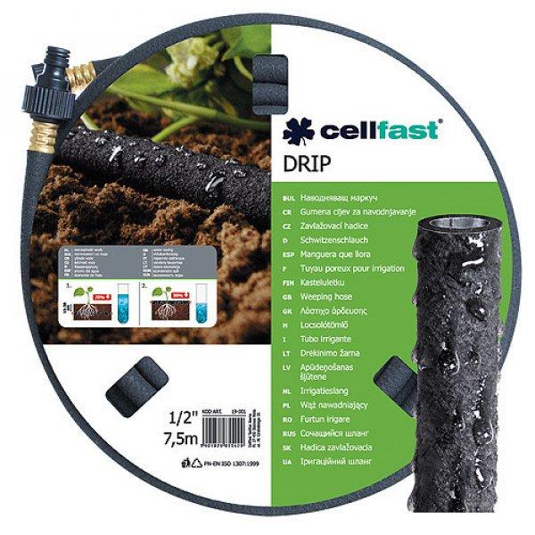 Tömlő Cellfast DRIP 1/2", L-15,0 m, szivárgó, kerti
