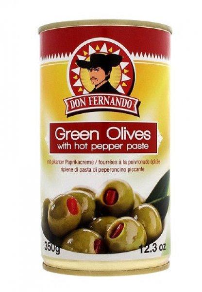 Don F. 350G Green Olives /85668/ With Hot Pepper Paste