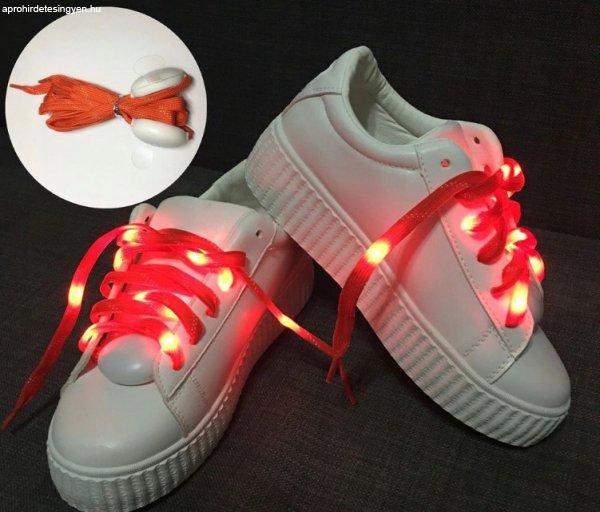 Világító LED-es Cipőfűző - Piros
