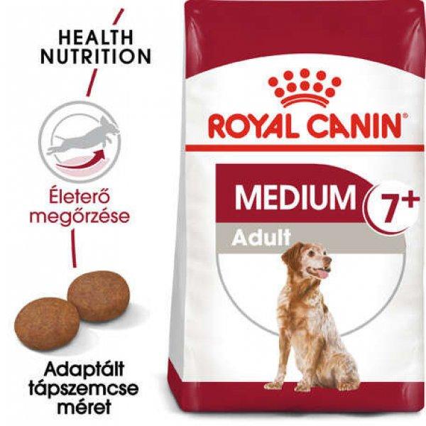Royal Canin Medium Adult 7+ | Közepes testű idősödő kutya száraz táp 15
kg