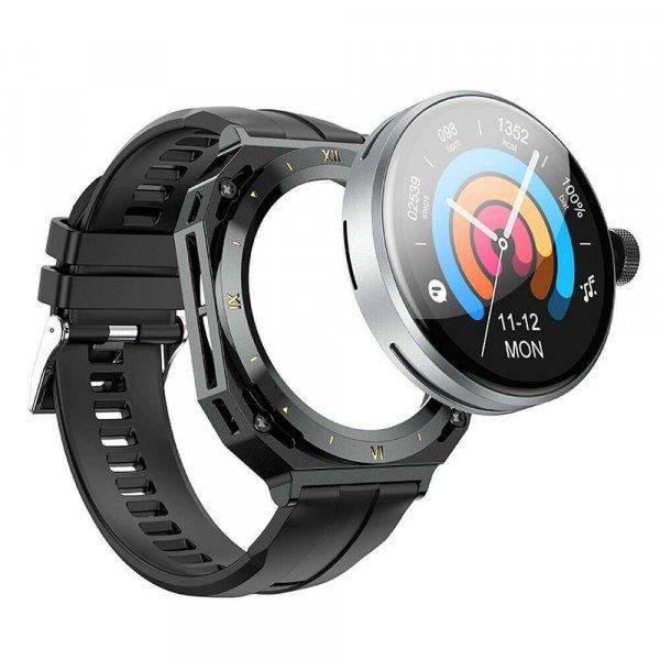 HOCO smartwatch Y14 okos sportóra (hívás funkcióval) fekete