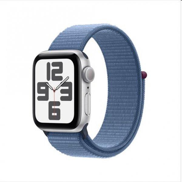 Apple Watch SE GPS 40mm ezüst Aluminium Case Winter Kék Sport Loop-pal