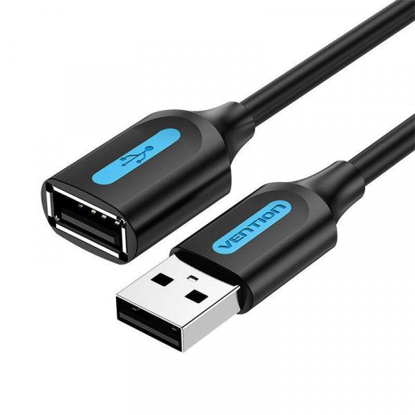 Szellőzőkábel USB-A Csatlakozó az USB-A porthoz Fekete 2 m