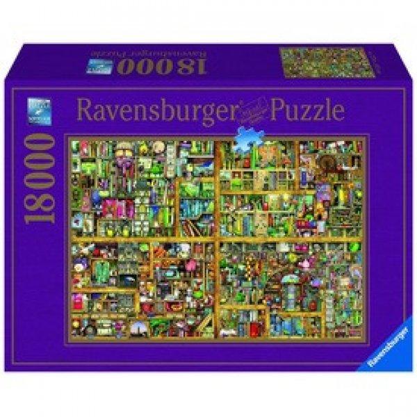Ravensburger: Puzzle 18 000 db - Varázslatos könyves szekrény