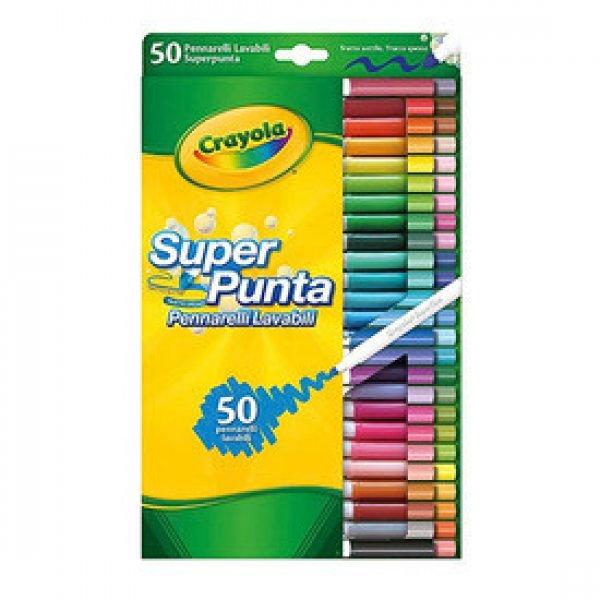 Crayola Kimosható vékony-vastag filctoll 50db