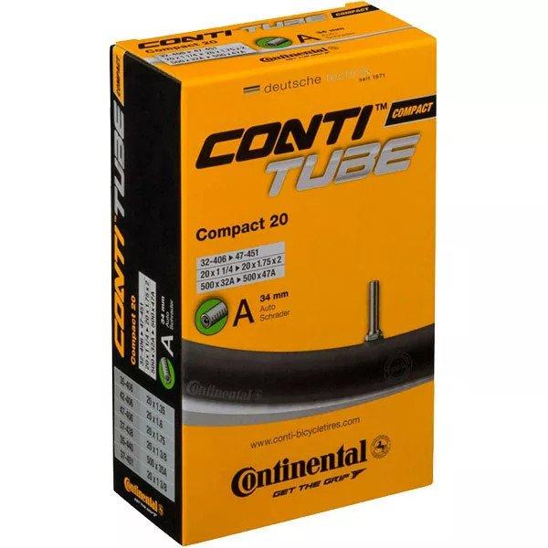 Kerékpár belső gumi (Tömlő) Continental Compact20 A34 32/47-406/451 dobozos