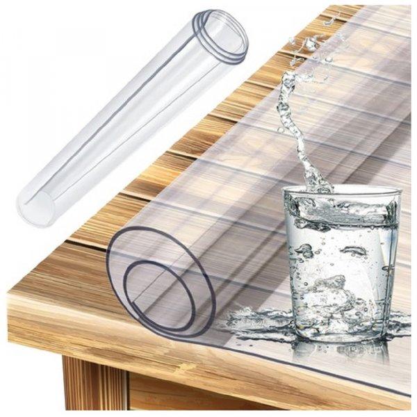 Multifunkcionális átlátszó műanyag védőborítás asztalra, bútorlapra,
padlóra - méretre vágható, könnyen tisztítható - 60 x 120 cm (BB-21793)