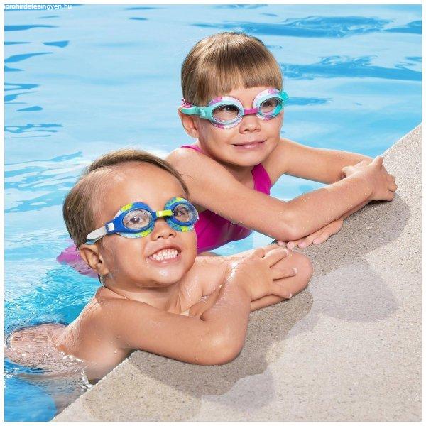 Úszószemüveg gyermekeknek kényelmes, 29-45 cm között állítható szilikon
pánttal és UV szűrővel – 1 db (BB-17798)