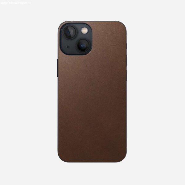Nomad Leather Skin Apple iPhone 13 Mini Tok - Rusztikus Barna
