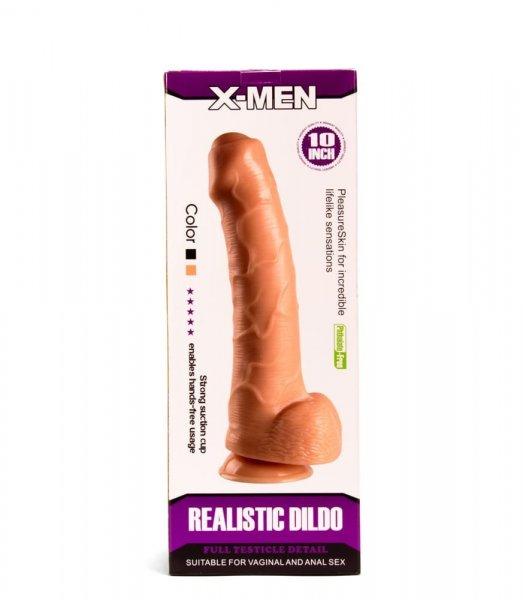 X-MEN Realistic Dildo 10 Inch Flesh