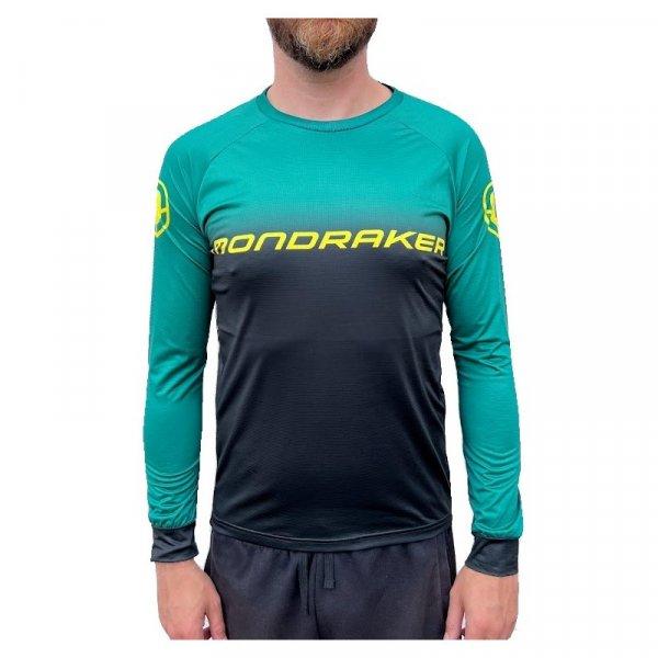 MONDRAKER-Enduro/Trail Jersey long, british racing green/black/yellow Zöld XL