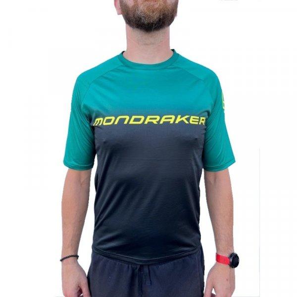 MONDRAKER-Enduro/Trail Jersey short, british racing green/black/yellow Zöld XL