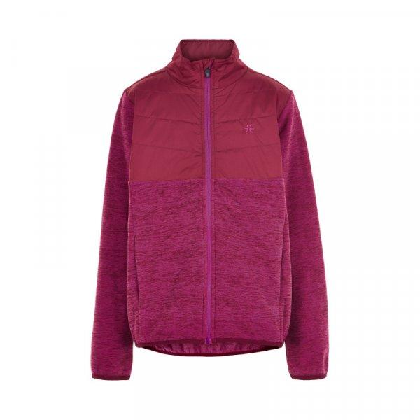 COLOR KIDS-Fleece jacket w/Solid Effect -Beet Red Rózsaszín 116