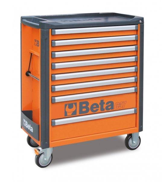BETA C37/8-O 8 fiókos szerszámkocsi, narancssárga színben