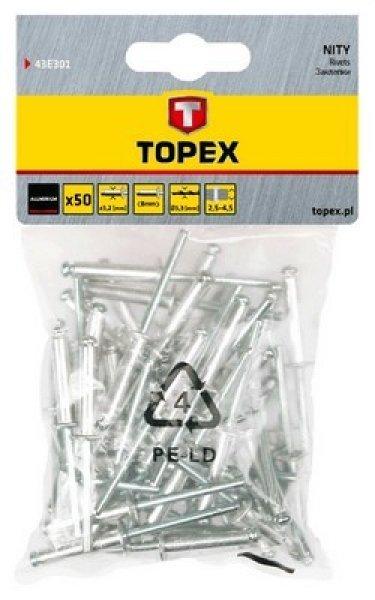 TOPEX popszegecs 43E401 4,0X8/50 DB