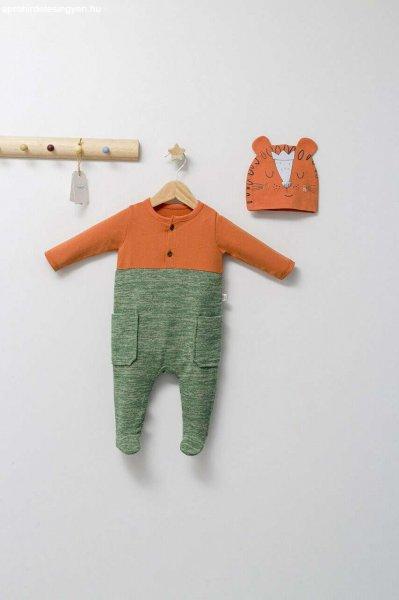 King Baby overallos szett, Fogó baba (Szín: sárga, Méret: 3-6 hónap)