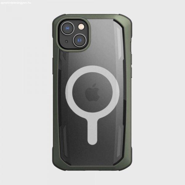 Apple iPhone 14 Plus Raptic X-Doria Secure Mag ütésálló Magsafe tok, Zöld