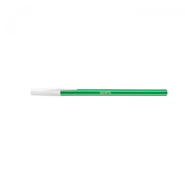 Golyóstoll, 0,7 mm, kupakos, ICO "Signetta", zöld