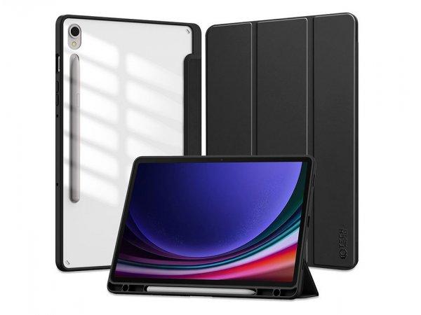 Samsung X710/X716B Galaxy Tab S9 11.0 tablet tok (Smart Case) on/off
funkcióval,Pencil tartóval - Tech-Protect Hybrid - fekete (ECO csomagolás)